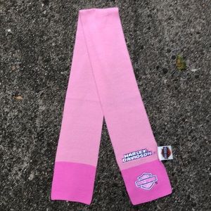 Harley-Davidson pink knit scarf